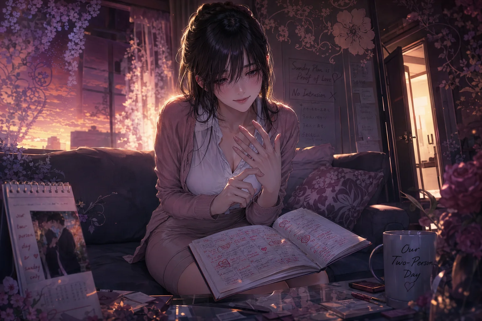 物部荻 background